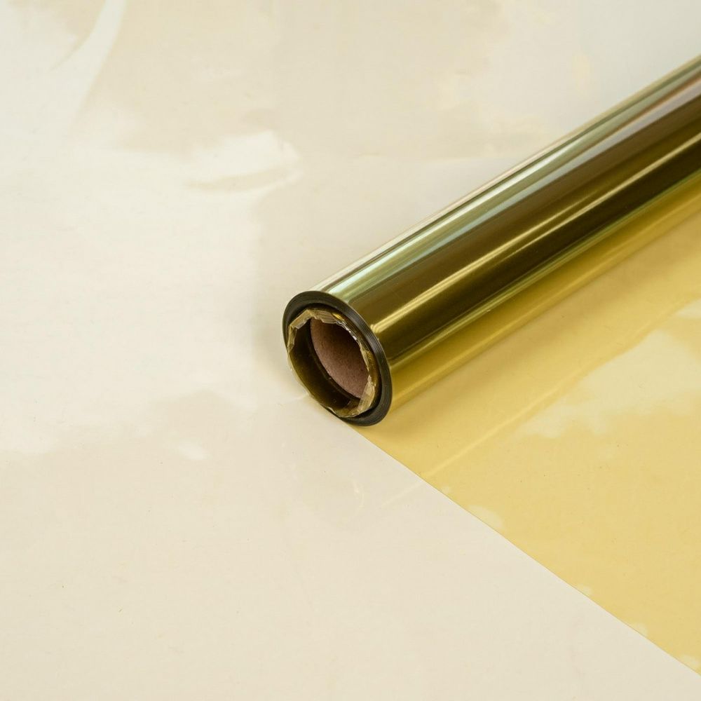 Пленка &quot;Хрусталь&quot; 58см*10м ЗОЛОТОЙ МЕТАЛЛ