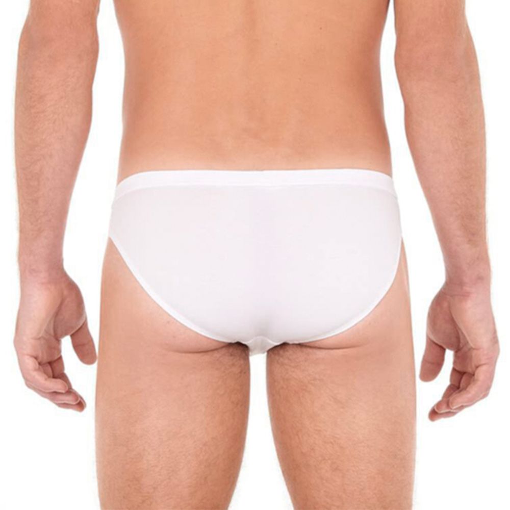 Мужские трусы слипы белые HOM Supreme Cotton 40-2448-0003