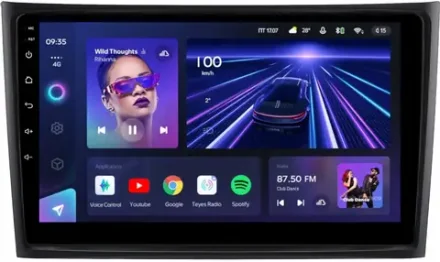 Магнитола для Volvo XC90 2002-2014 (рамка 10 вниз) - Teyes CC3L на Android 10, 8-ядер, CarPlay, 4G SIM-слот