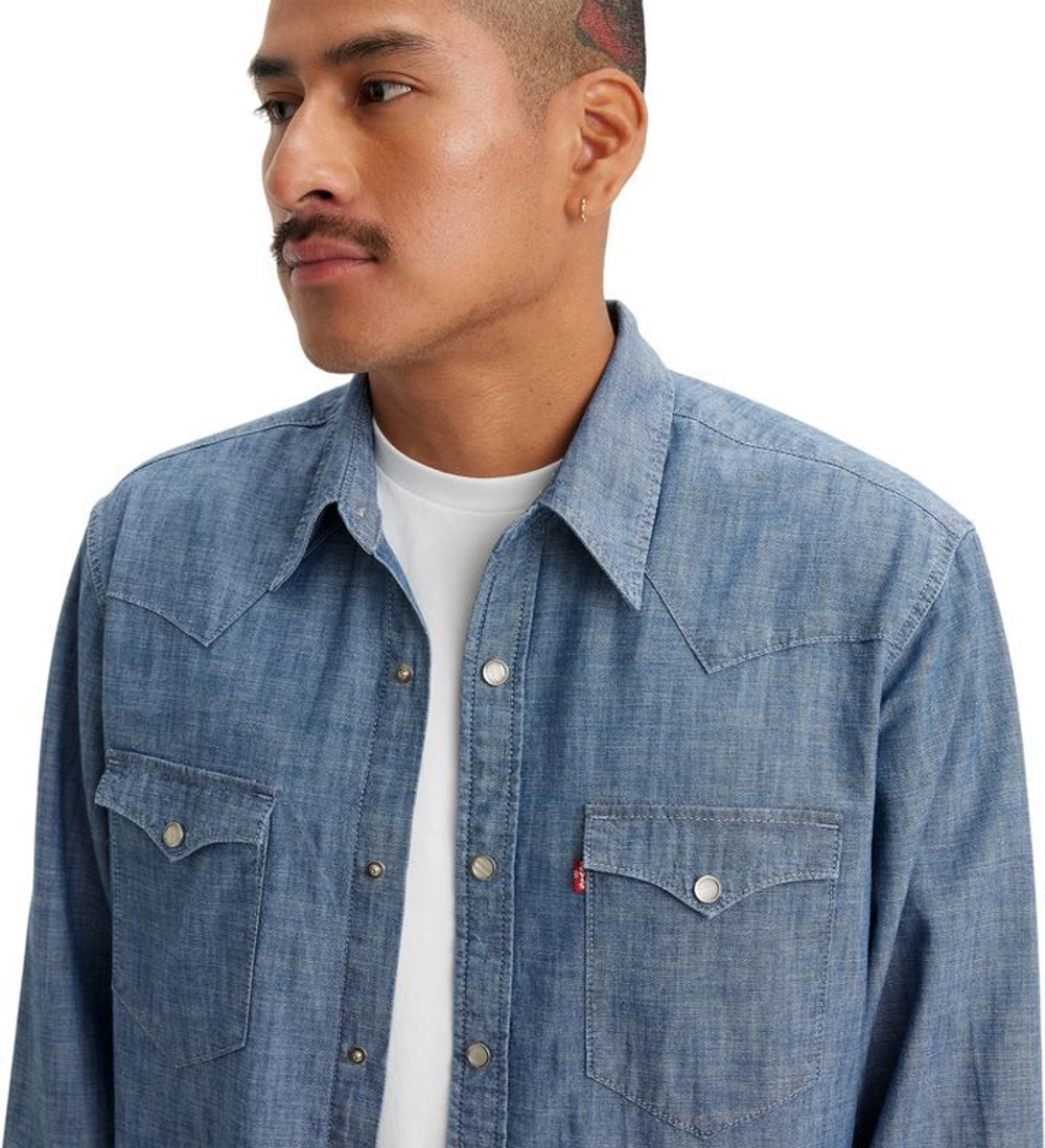 Рубашка джинсовая Levis BARSTOW WESTERN STANDARD синий