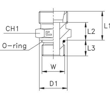 Штуцер FA DS16 UNF 7/8 (корпус)