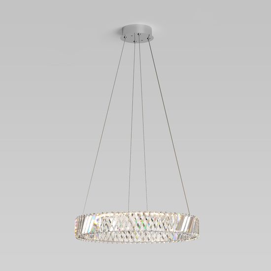 101004 LED никель  / подвесной светильник / никель хрусталь Strotskis