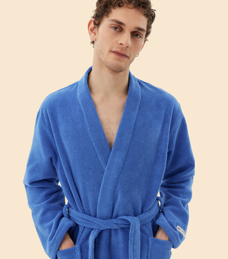 Халат MORNING ROCKSTAR - Синий - Small