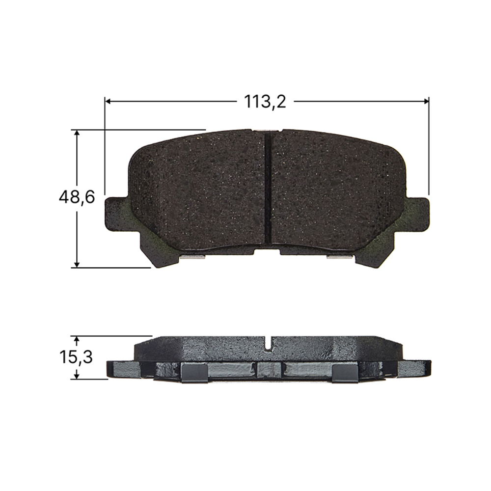 Колодки тормозные дисковые Avantech (противоскрипная пластина в компл.) AV303