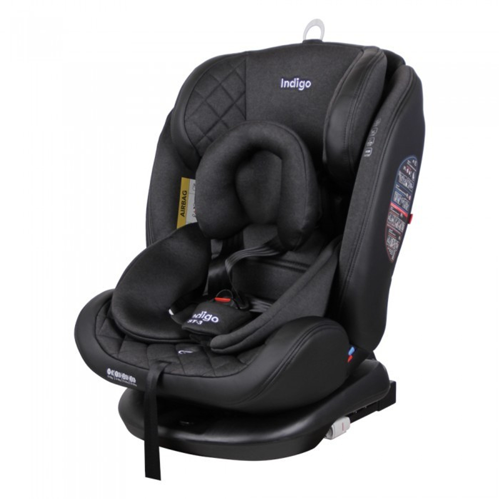 Автокресло AERO ISOFIX, ST-3, группа 0+1+2+3 (0-36 кг) (черный)