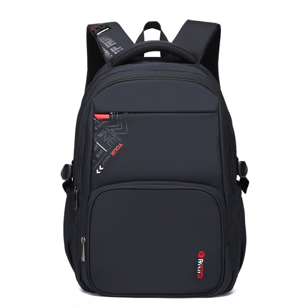 Рюкзак мужской городской повседневный пикник для отдыха, черный / красный уценка