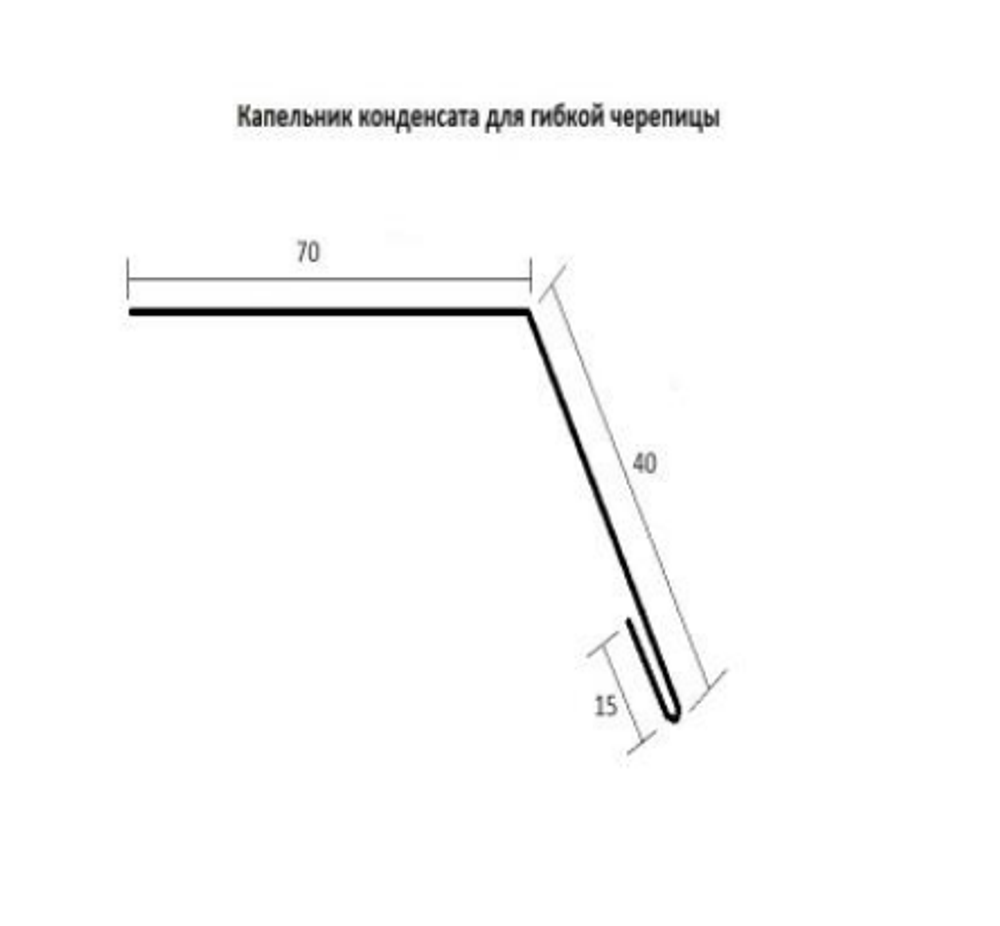 Карнизная планка для гибкой черепицы