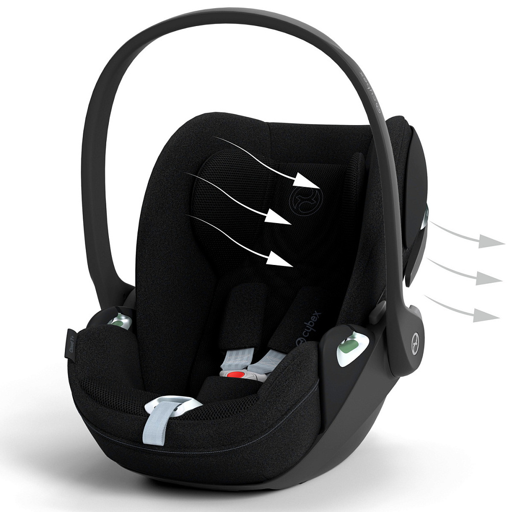 Коляска Cybex Balios S Lux SLV complete Cloud T Sepia Black Plus Base T 4 в 1 Stone Grey с дождевиками