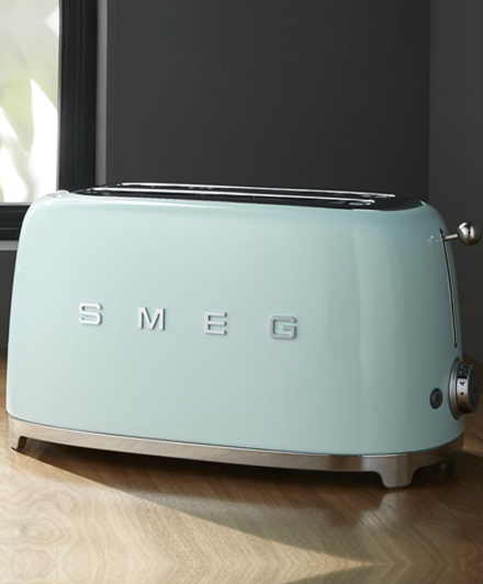 Smeg Тостер на 4 тоста, пастельный зеленый