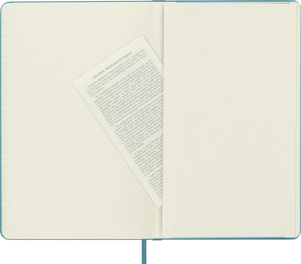 Блокнот Moleskine Classic (QP060B35) 13х21см 240стр. в линейку, твердая обложка, голубой