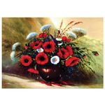 Мозаика алмазная по номерам Остров Сокровищ Полевые цветы, 30*40