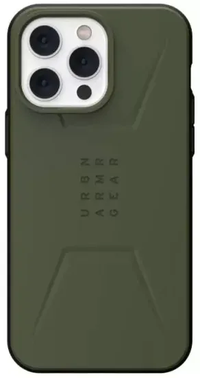 Чехол с поддержкой MAGSAFE Uag Civilian для iPhone 14 Pro 6.1", цвет оливковый (Olive Drab)