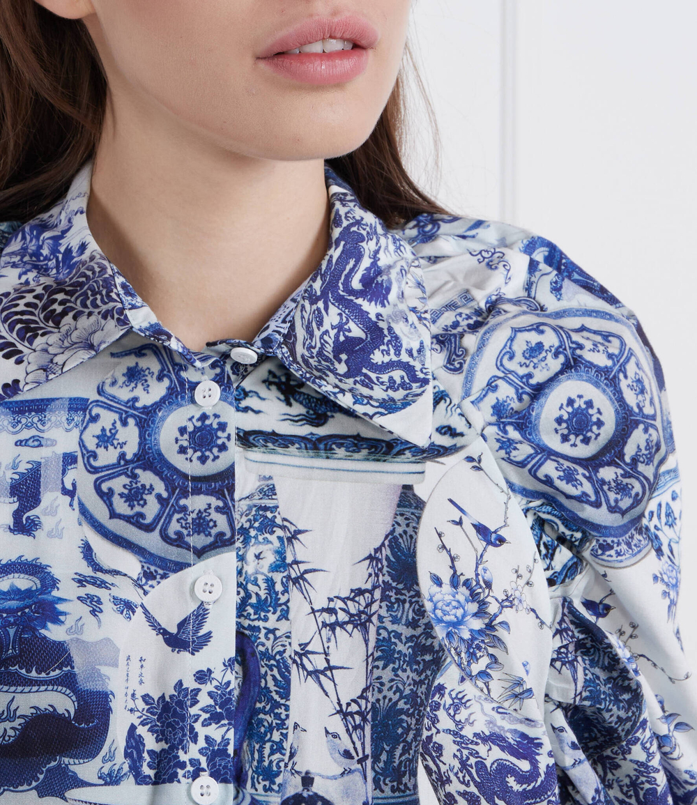 Рубашка Silvian Heach - голубой(CVP23017CA)