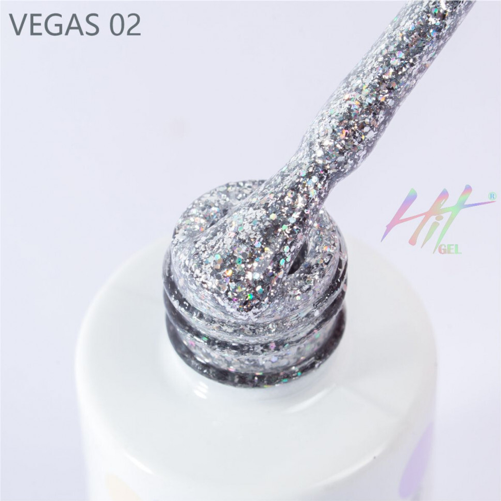Гель-лак ТМ "HIT gel" №02 Vegas, 9 мл