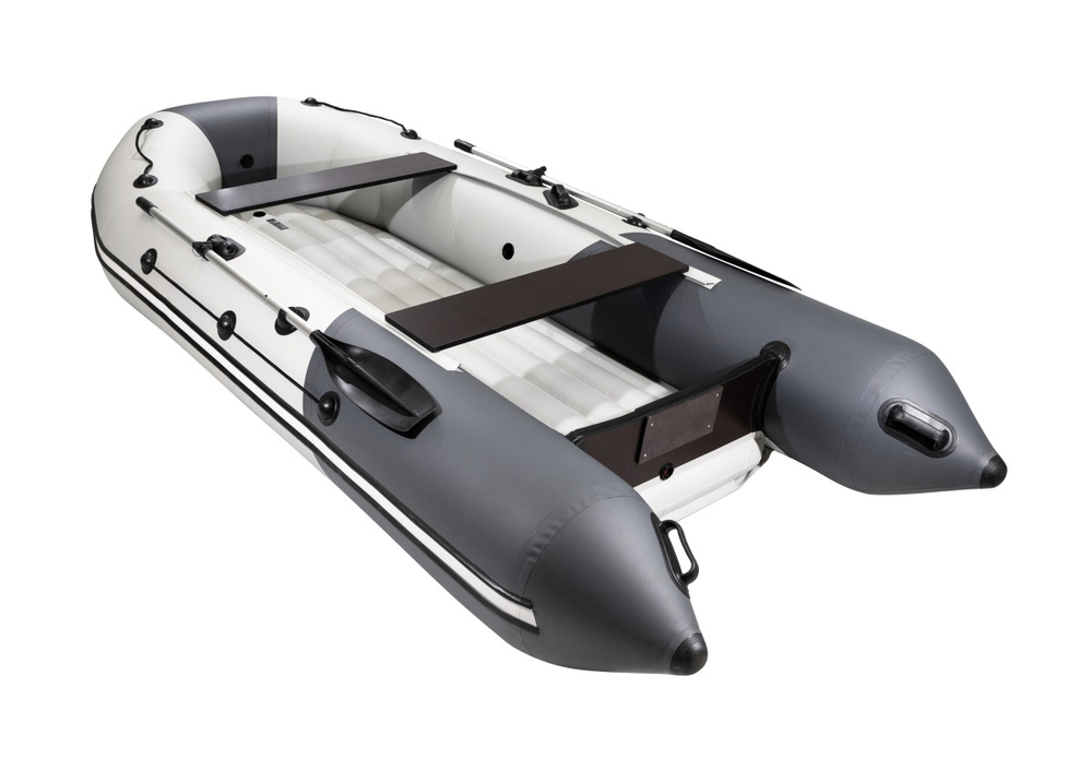 Таймень NX 3800 НДНД Бронированная светло серый-графит (лодка ПВХ)