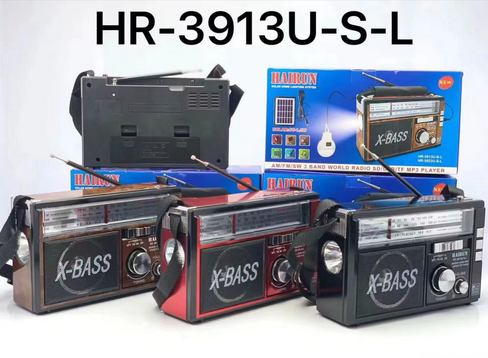 Радиоприемник с MP3 плеером+Solar Systen Hairun HR-3913U-S-L