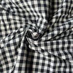 Вареный хлопок 250см. Черная клетка (1см)