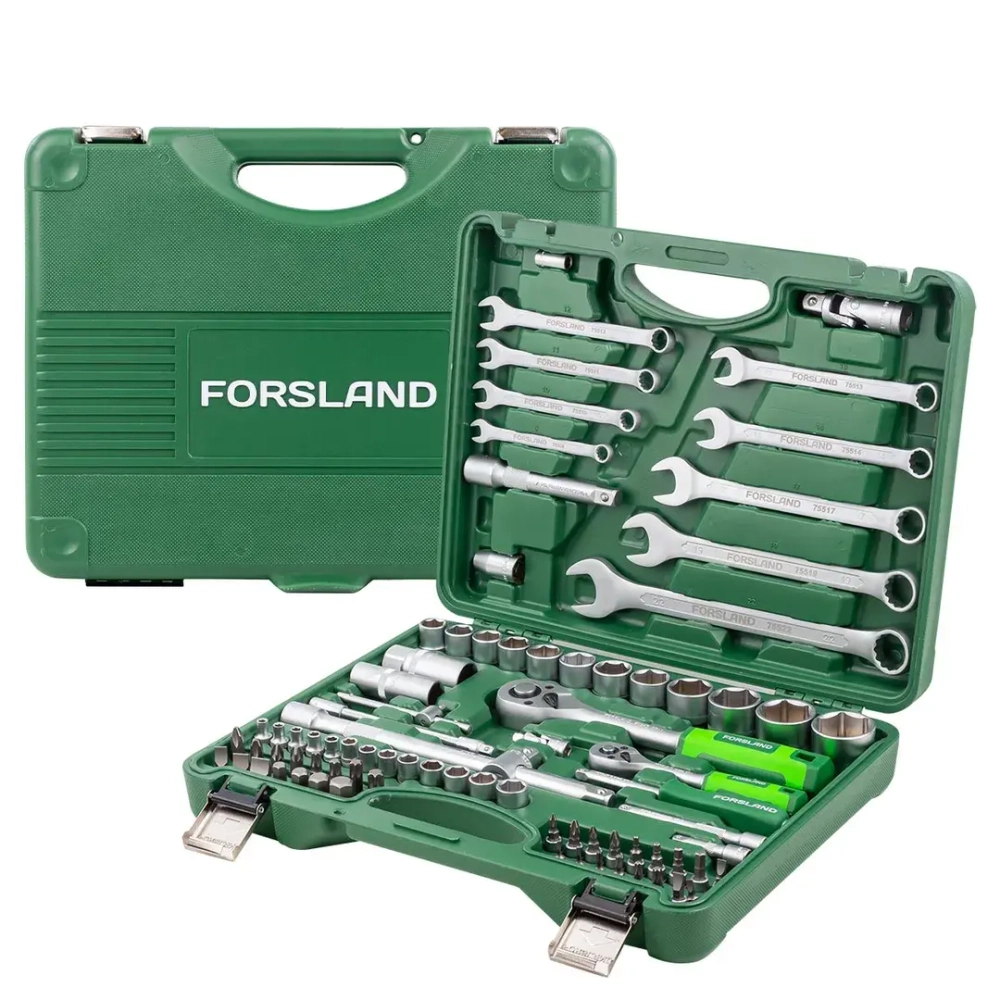 Набор инструментов 82пр.1/4'',1/2''(6гр.)(4-32мм) Forsland Forsland-4821-5