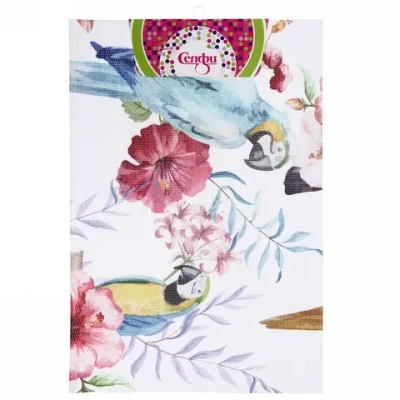 Салфетка на стол 45*30см плетеная «Попугаи»
