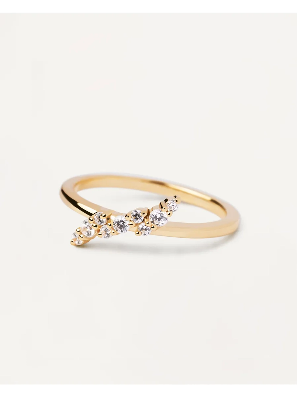 Кольцо женское PDPaola Natura серебро 925 пробы покрытое золотом 750 пробы AN01-886