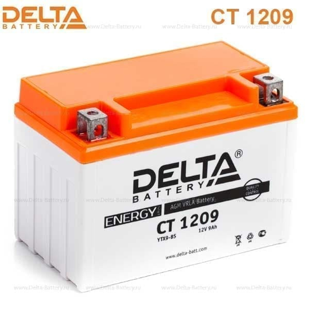 Аккумулятор Delta CT 1209 (12V / 9Ah) [YTX9, YTX9-BS]