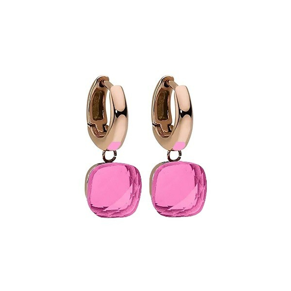 Серьги Qudo Firenze light fuchsia 300305 R/RG