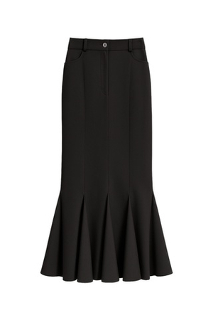 Юбка с клиньями из костюмной шерсти