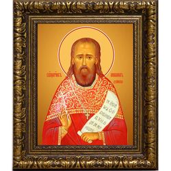 Михаил Дейнека, пресвитер священномученик. Икона на холсте.