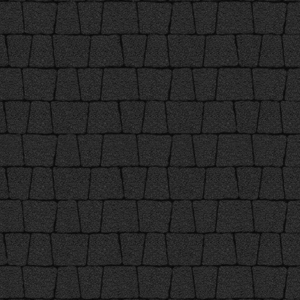 Тротуарная плитка АНТИК Б.3.А.6, комплект из 5 видов плит Гранит Черный