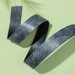 Ременная заготовка Аляска СКА12 ВИНТАЖ цв. Черный, толщ. 3,3-3,5 мм