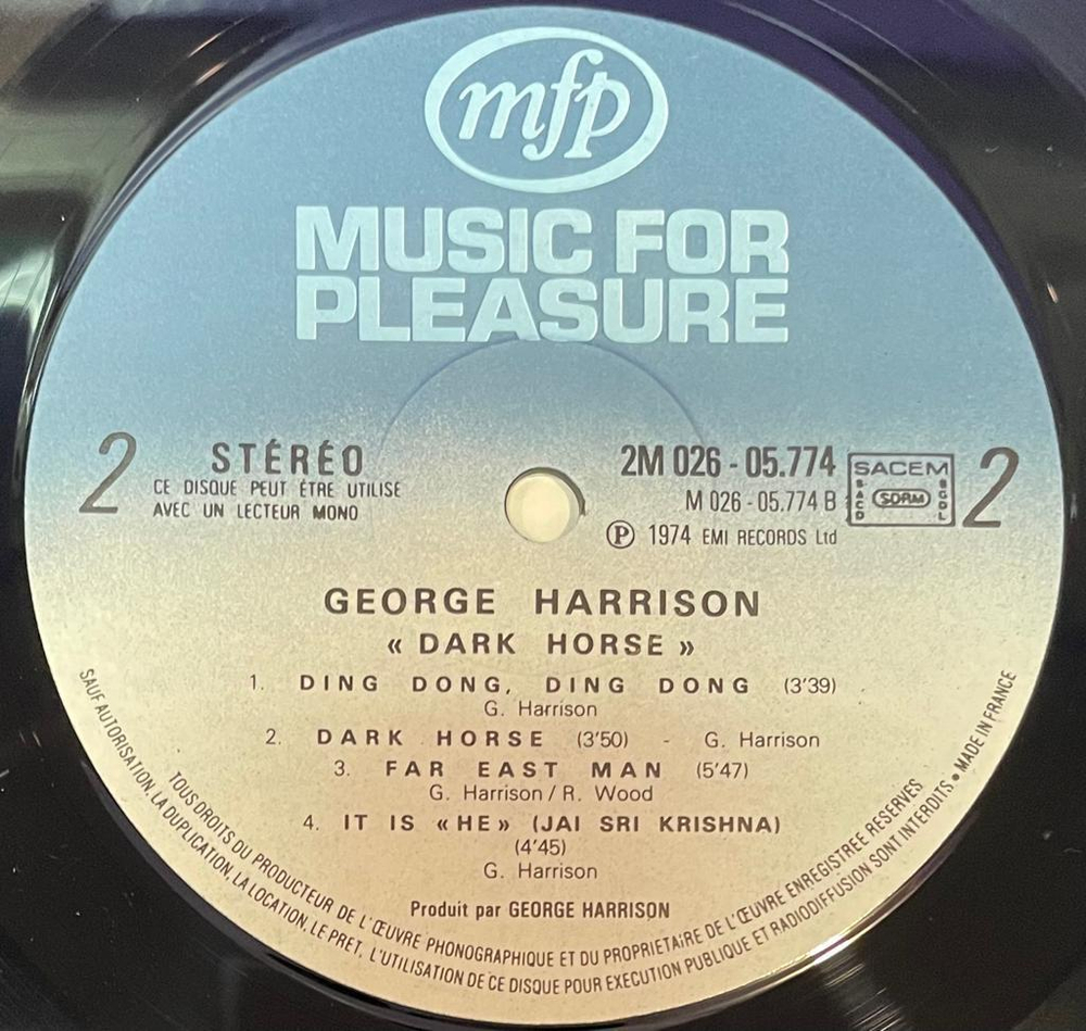 George Harrison- Dark Horse (Франция)