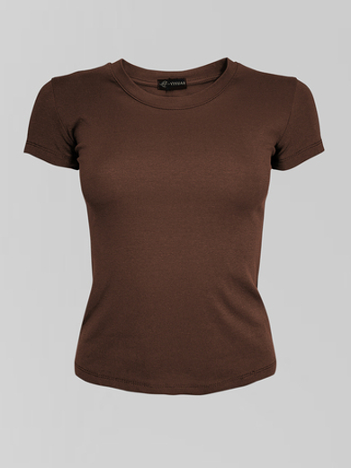 Футболка YIXUAN 7137 базовая однотонная по фигуре