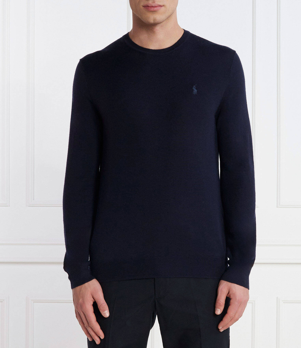 Хлопковый свитер POLO RALPH LAUREN - темно-синий(710876846)