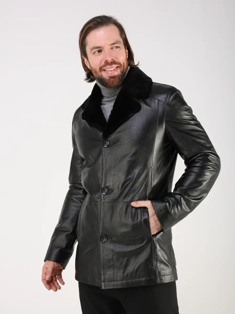 Дубленка натуральная куртка зимняя длинная