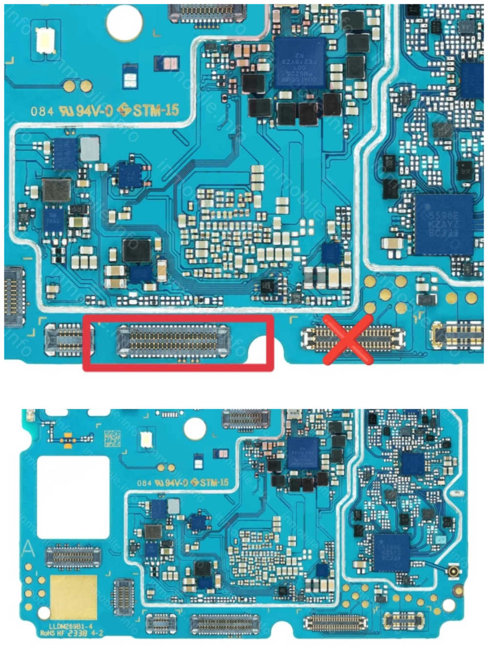 Samsung Galaxy A05S (SM-A057F) - FPC коннектор дисплея (на плату) (Левый)