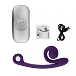 Вибратор для двойной стимуляции SVibe Snail CURVE фиолетовый