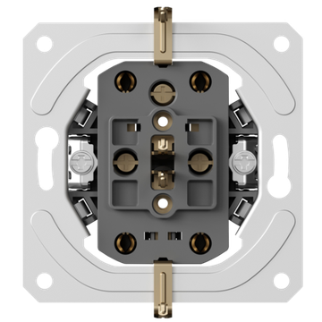 Механизм розетки двойной Schuko с заземлением 16А 250В~ на винтах,  серия DB