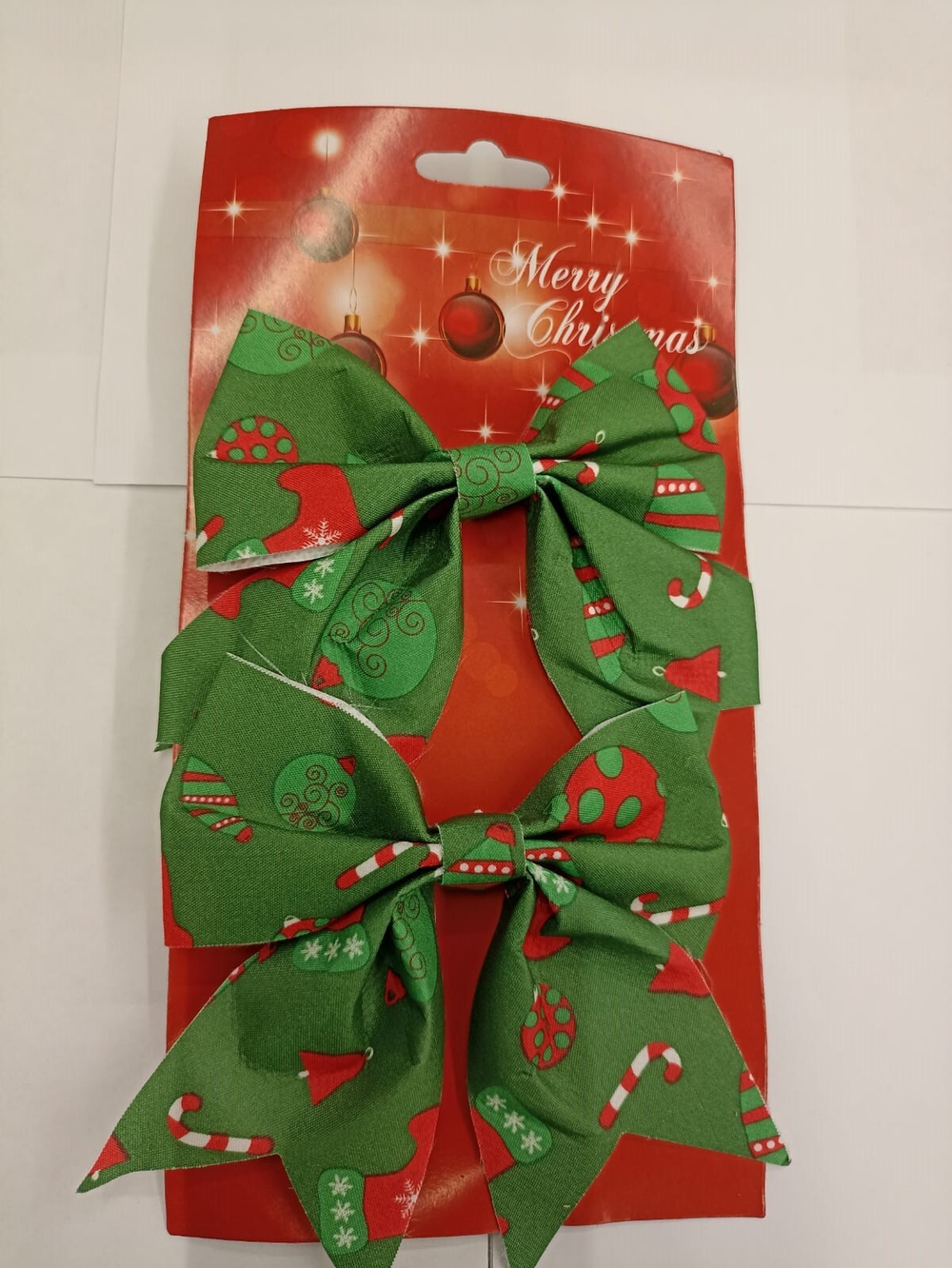 Набор бантов 2шт 12х14см, зеленый, SYHDJA-3223072