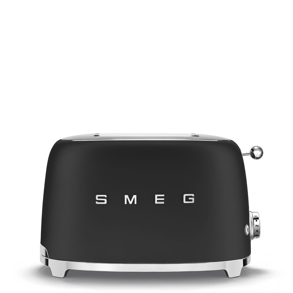 Тостер чёрный Smeg TSF01BLME