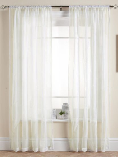 Штора. Тюль Basica-2 (микро вуаль крем)