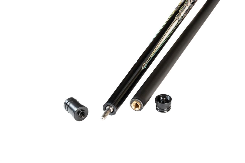 Кий / пирамида 2-pc "Winner Carbon 003" (черно-серая) тактильная оплетка