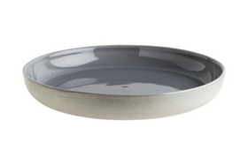 Тарелка d=240 мм. глубокая 400 мл. Серый, форма Граунд