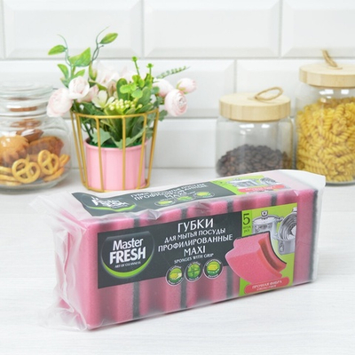 Губка профильная 5шт "МАКСИ" Master FRESH