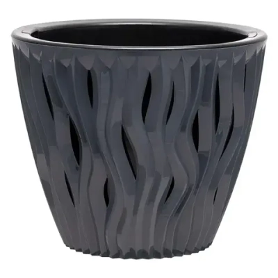 Кашпо Вдохновение (3л.) Цв. Антрацит (Арт. КШ-5420)