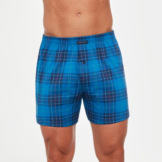 Трусы мужские семейные Cornette Comfort сине-голубая геометрия 002/267