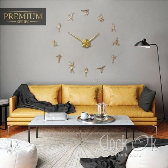 Настенные 3D часы Художественная гимнастика