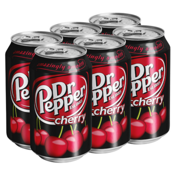 Газированный напиток Dr Pepper Cherry со вкусом вишни, 330 мл (Польша)