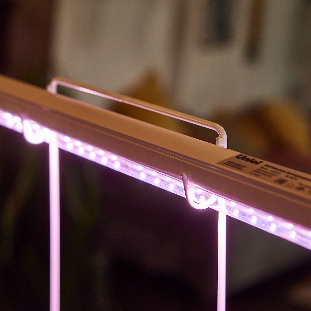 ULI-P32-18W-SPLX IP40 WHITE Светильник для растений светодиодный линейный. 560мм. выкл. на корпусе. Алюминий. Спектр с дальним красным для фотосинтеза. TM Uniel