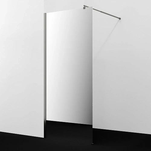 Душевое ограждение WasserKRAFT Rur 30W40GR-MR 120 профиль графит/стекло зеркальное