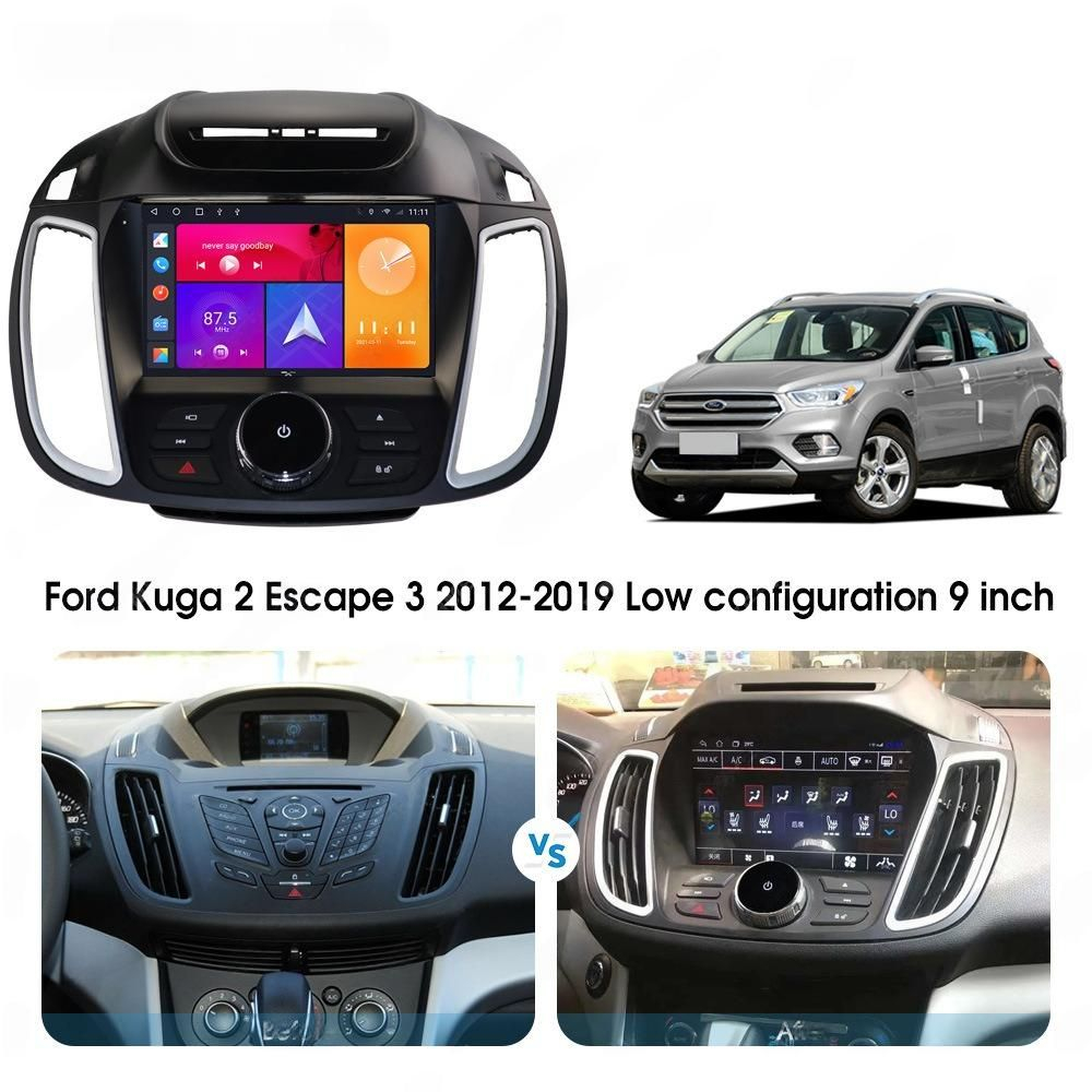 установочный комплект FORD Kuga II 2013+, рамка + проводка KB-SF-9203-1 (низкие комплектации)